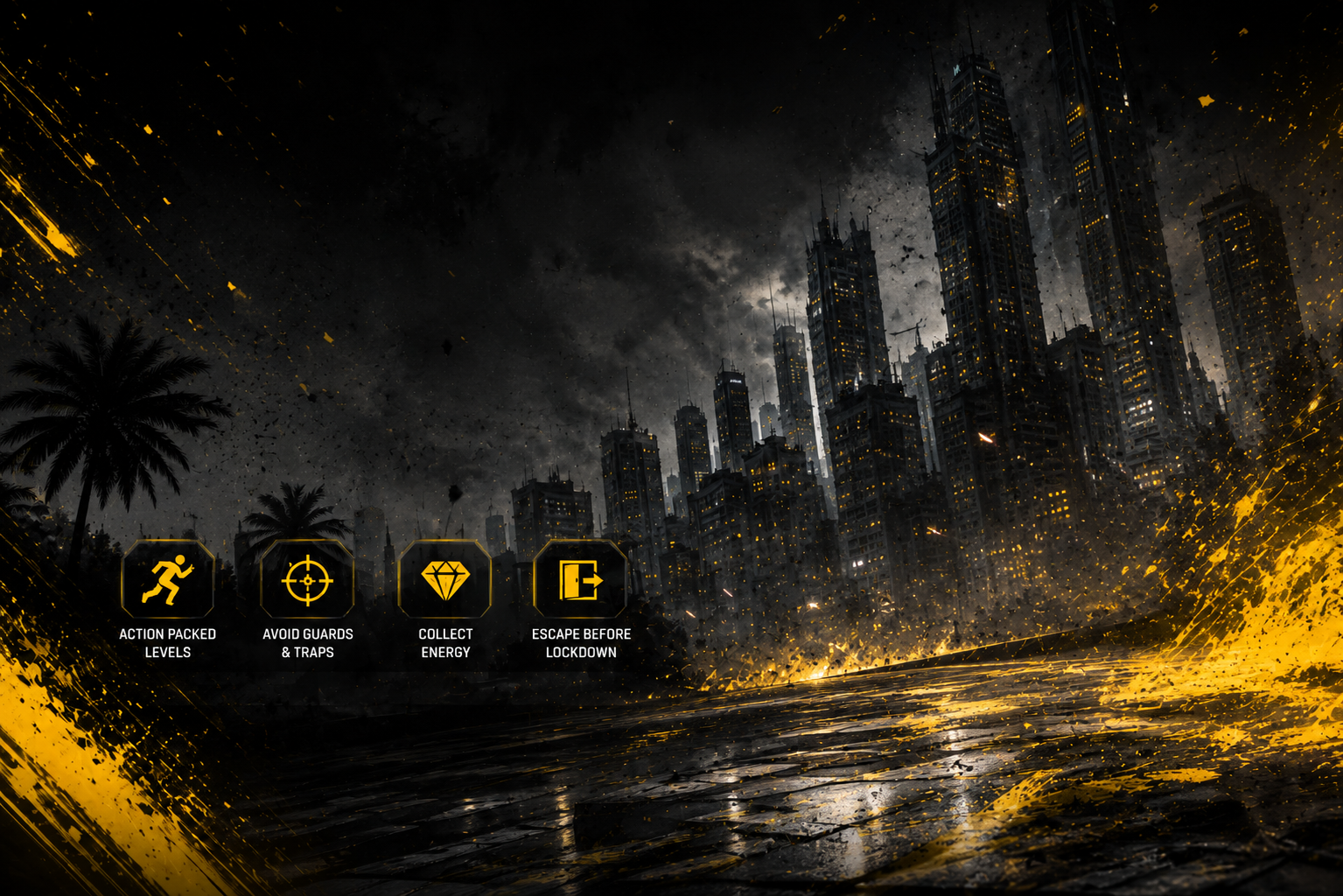 Shadow Escape Mobile Hero Banner Background